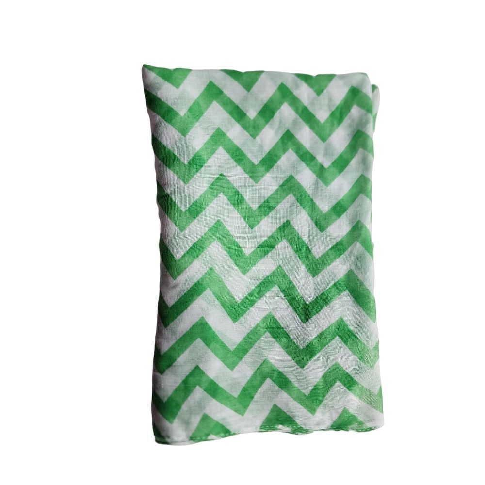 Chevron Sheer green Infinity Scarf - Picture 4 of 4